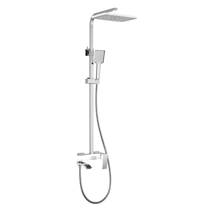 Душова колона KOER KB-56007-04 із змішувачем, 3 функції (Колір хром+білий) (KR5159)