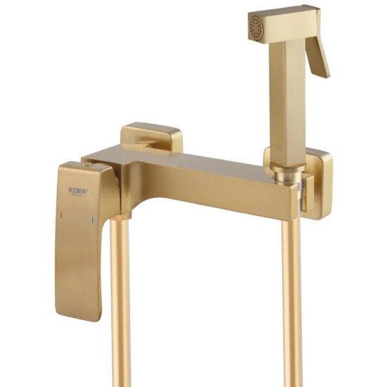 Смеситель для гигиенического душа Koer KB-24037-12 (Цвет матового золота) (KR6007)