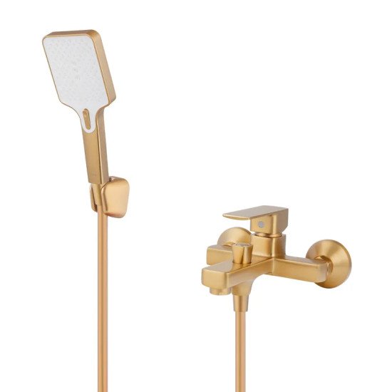Змішувач для ванни Haiba KUBUS 009 (EURO) BRUSHED GOLD (HB9628)