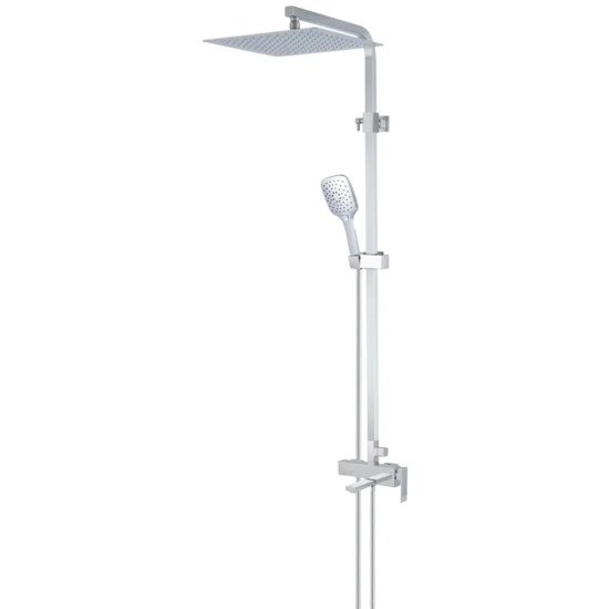 Душевая колонна со смесителем KOER KB-56039-01 3 функции (Цвет хром) (KR5995)