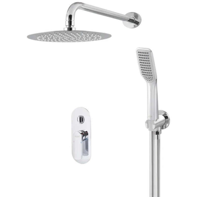 Душова система вбудована KOER KB-62028-01, 2 функції (Колір хром) (KR6008)