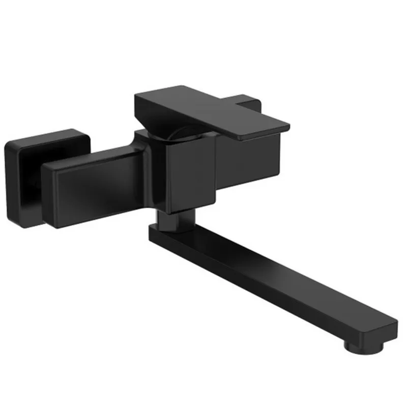 Смеситель для кухни настенный Koer KB-73010-05 (Цвет черный) (KR3491)