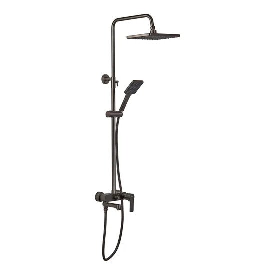 Душевая колонна со смесителем Haiba Milano 003-J Graphite (HB4009)