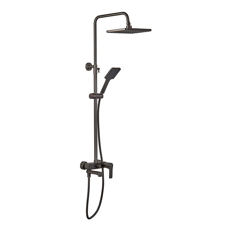 Душевая колонна со смесителем Haiba Milano 003-J Graphite (HB4009)