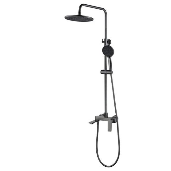 Душова колона Mixxus Premium DERBY 009-J GRAPHITE із змішувачем (MI6610)