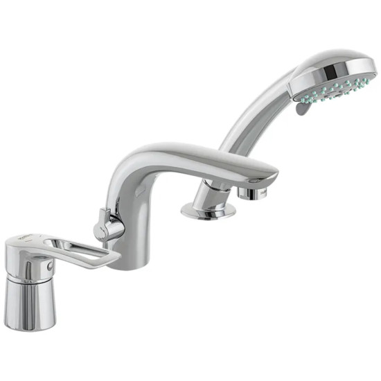 Змішувач на борт ванни HAIBA HANSBERG 022 (3-HOLE) (Колір хром) (HB0211)