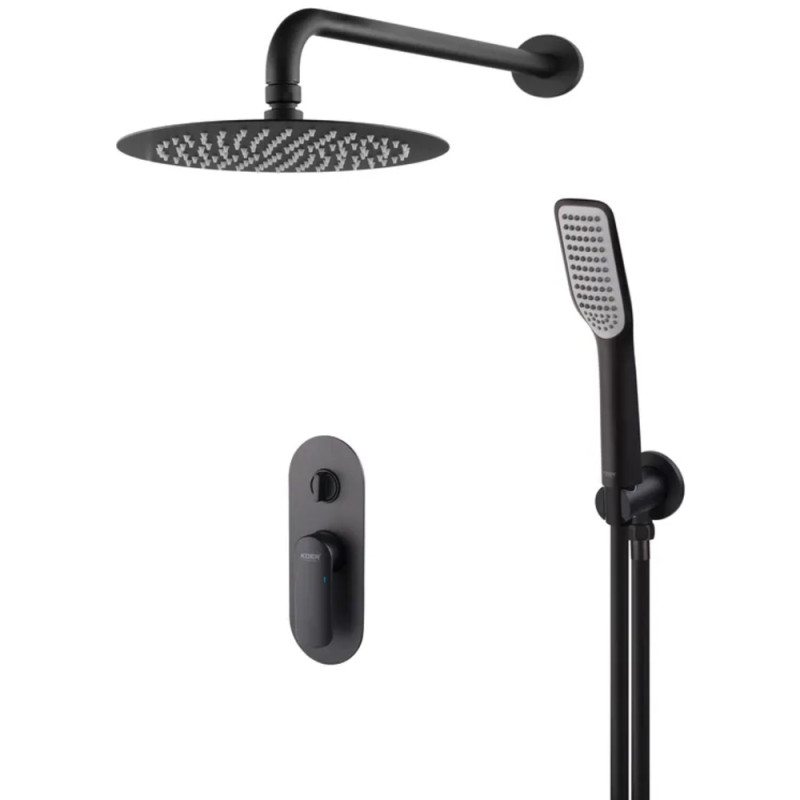 Душова система вбудована KOER KB-62028-05, 2 функції (Колір чорний) (KR6009)