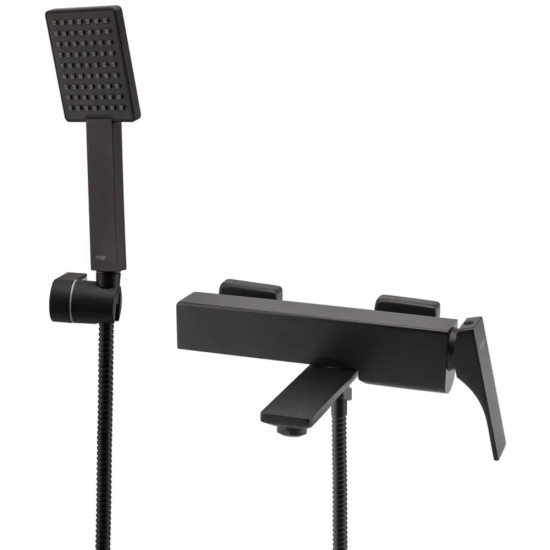 Смеситель для ванны с коротким изливом Koer KB-41010-05 (Цвет черный) (KR3485)