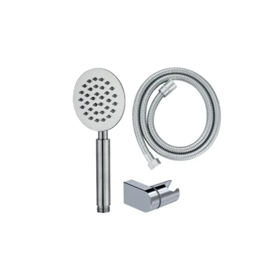 Душевой набор Mixxus Shower SET-01.SUS (шланг, лейка, кронштейн) с нерж. стали (MI6156)
