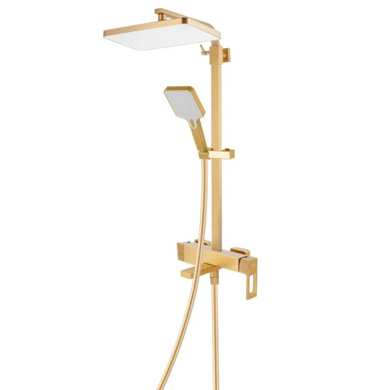 Душова колона із змішувачем Haiba KANT 009-J BRUSHED GOLD (HB9606)
