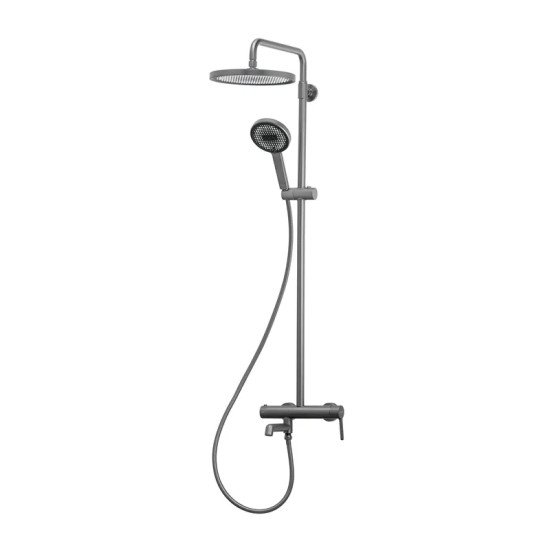 Душевая колонна со смесителем Koer KB-56029-07 3 функции, цвет графит (KR5497)