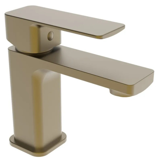 Смеситель для умывальника Haiba Kubus 001 BRUSHED GOLD (HB9622)