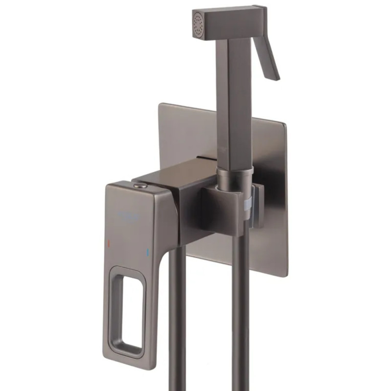 Смеситель для гигиенического душа Koer KB-23009-07 (Цвет графит) (KR5983)