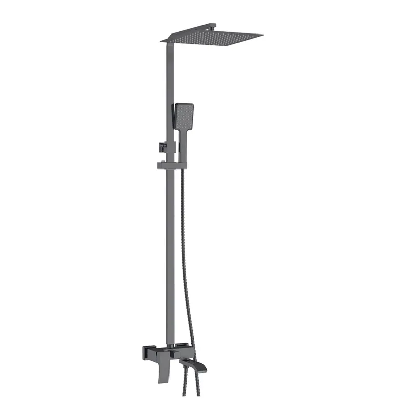 Душова колона із змішувачем Koer KB-56007-07, 3 функції (Колір графіт) (KR5160)