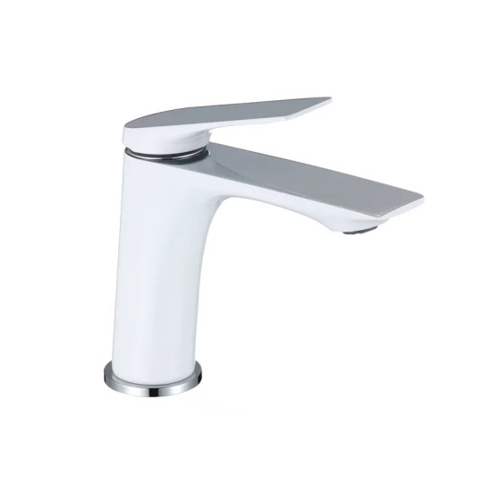 Смеситель для умывальника Mixxus Premium DERBY 001 WHITE-CHROME (MI6613)