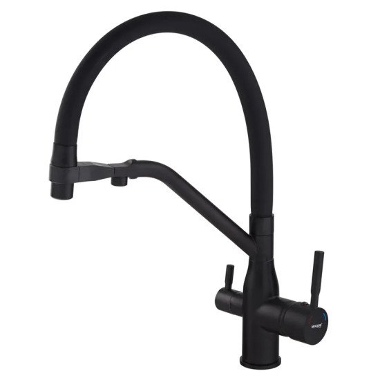 Смеситель для кухни Mixxus Premium Gravity 021 BLACK REFL.BLACK (MI6978)
