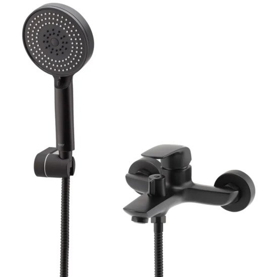 Смеситель для ванны с коротким изливом Koer KB-40008-05 (Цвет черный) (KR3473)
