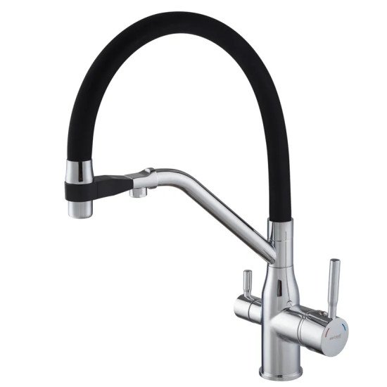 Смеситель для кухни Mixxus Premium Gravity 021 REFL.BLACK (MI6977)