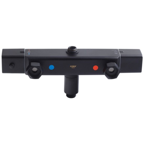 Душевая колонна с термостатическим смесителем Koer KB-57038-05 3 функции (Цвет черный) (KR5961)