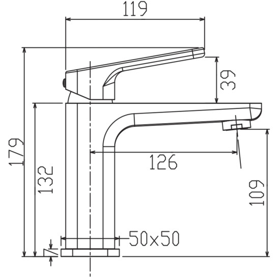 Смеситель для умывальника KOER KB-10031-12 (Цвет матового золота) (KR5973)