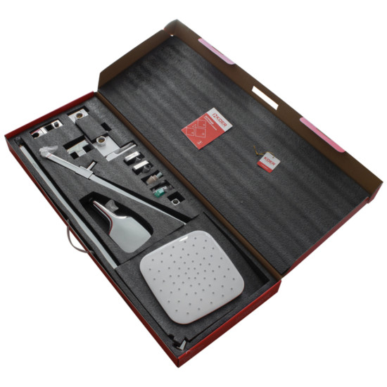 Душевая колонна со смесителем KOER KB-56009-04 3 функции (Цвет хром+белый) (KR5987)
