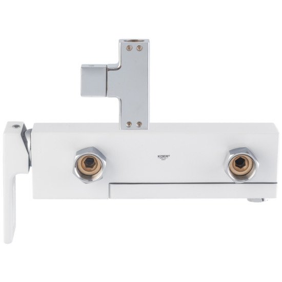Душевая колонна со смесителем KOER KB-56009-04 3 функции (Цвет хром+белый) (KR5987)