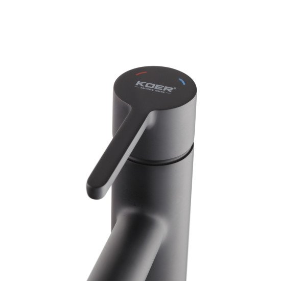 Смеситель для умывальника Koer KB-10029-05 Цвет черный (KR5487)