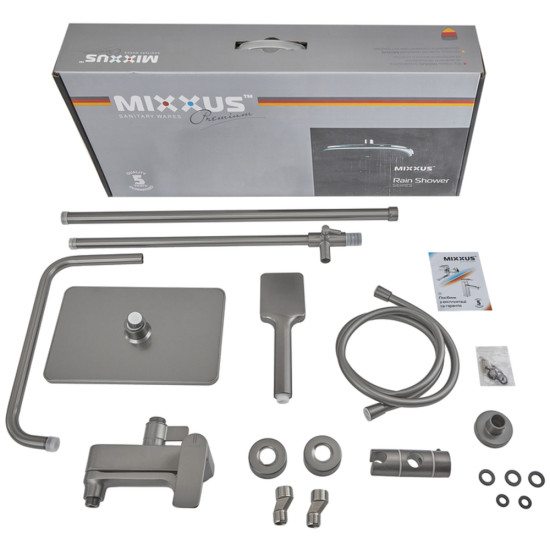 Душевая колонна MIXXUS PREMIUM DALI 009-J GRAPHITE со смесителем (Цвет графит) (MI6760)