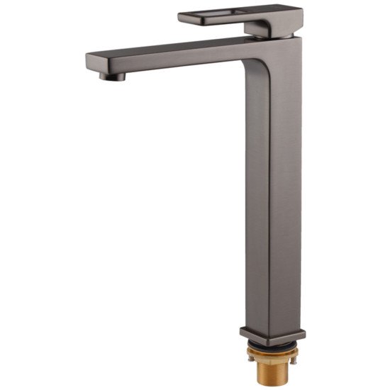Смеситель для умывальника высокий KOER KB-11009-07 (Цвет графит) (KR5978)