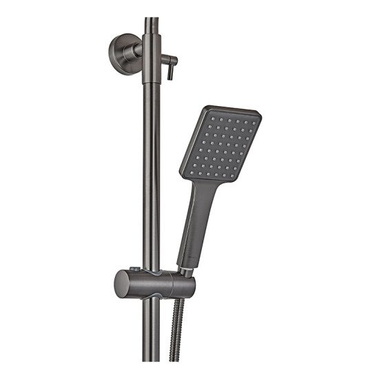 Душевая колонна со смесителем и удлинителем в комплекте Haiba Alex 003-J Graphite (HB3996)