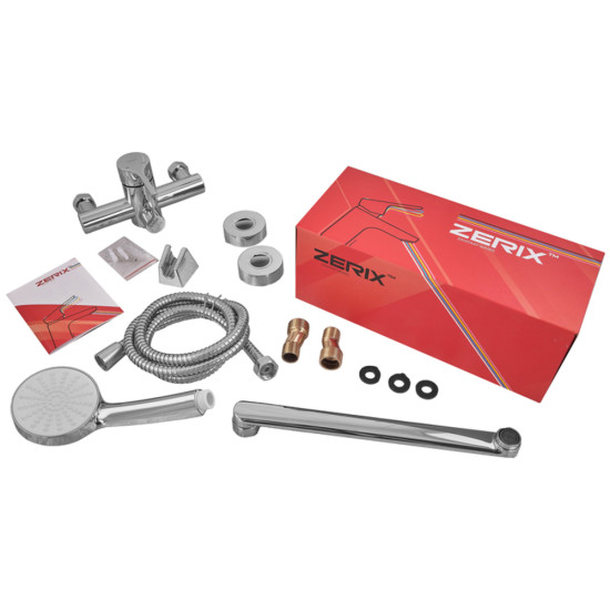 Змішувач для ванни ZERIX REX-006 (EURO) CHROME з нерж. сталі (Колір хром) (ZX6118)