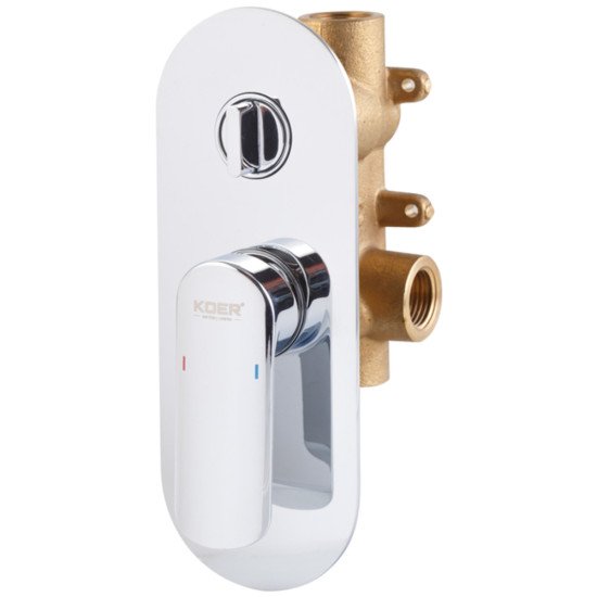 Душова система вбудована KOER KB-62028-01, 2 функції (Колір хром) (KR6008)