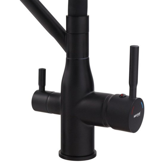 Смеситель для кухни Mixxus Premium Gravity 021 BLACK REFL.BLACK (MI6978)