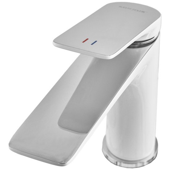 Смеситель для умывальника Mixxus Premium DERBY 001 WHITE-CHROME (MI6613)