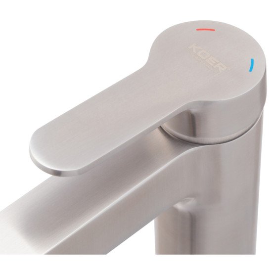 Смеситель для умывальника Koer KI-10016-02 (из нерж. стали) (Цвет нерж) (KR4789)