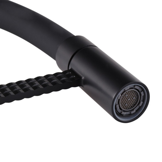 Смеситель для кухни Mixxus Premium Oliwer 017 BLACK REFL.BLACK (MI6966)