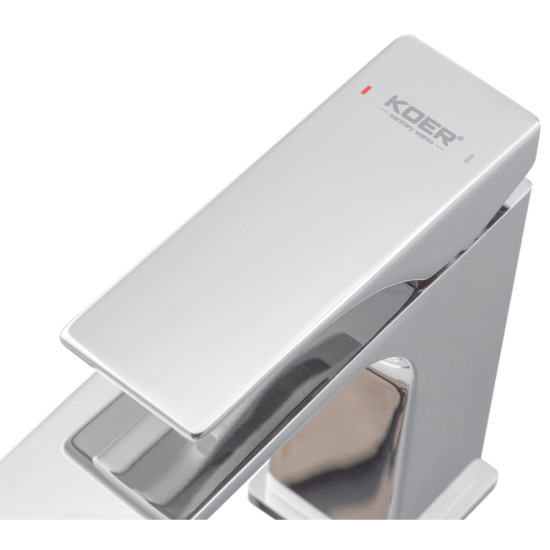 Смеситель для умывальника Koer KB-10010-01 (Цвет хром) (KR3478)