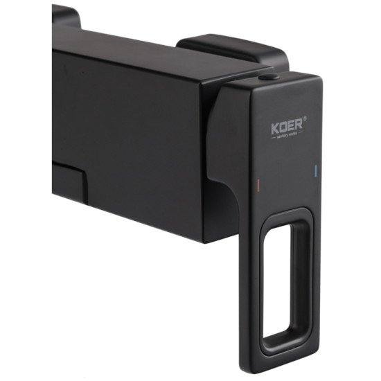 Смеситель для ванны с коротким изливом KOER KB-41009-05 (Цвет черный) (KR6018)