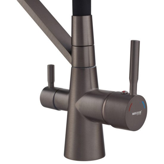Змішувач для кухні Mixxus Premium Magnet 021 GRAPHITE REFL.BLACK (MI6975)