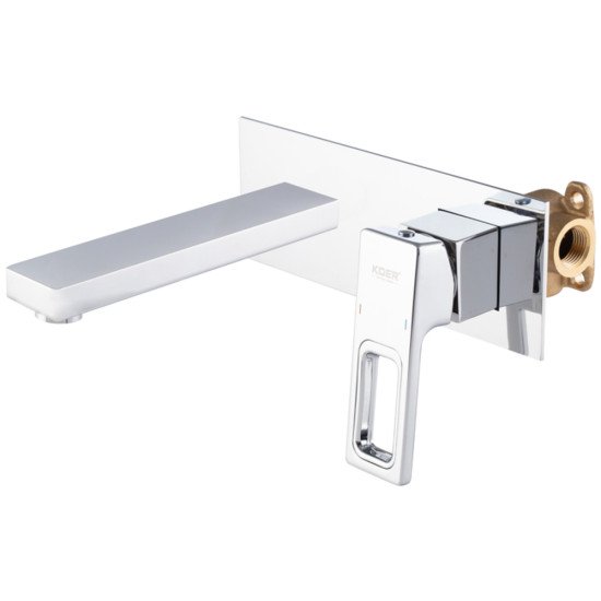 Смеситель для умывальника встраиваемый KOER KB-16009-01 (Цвет хром) (KR5979)