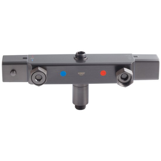 Душевая колонна с термостатическим смесителем Koer KB-57038-07 3 функции (Цвет графит) (KR5962)