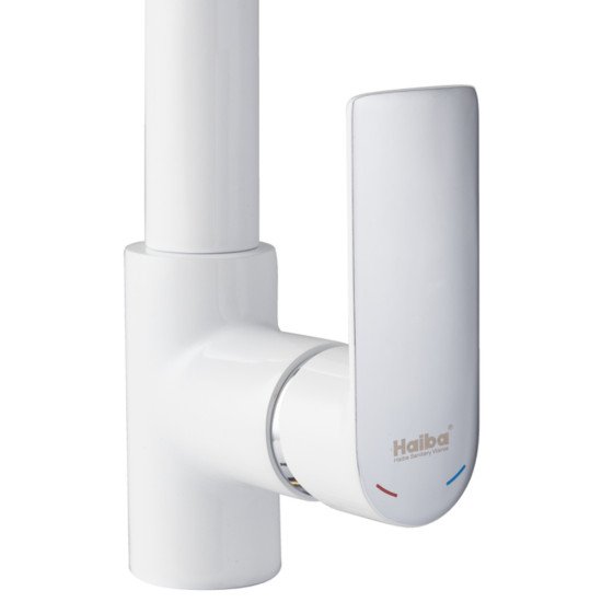 Смеситель для кухни HAIBA ALEX 018 WHITE-CHROME (HB9569)