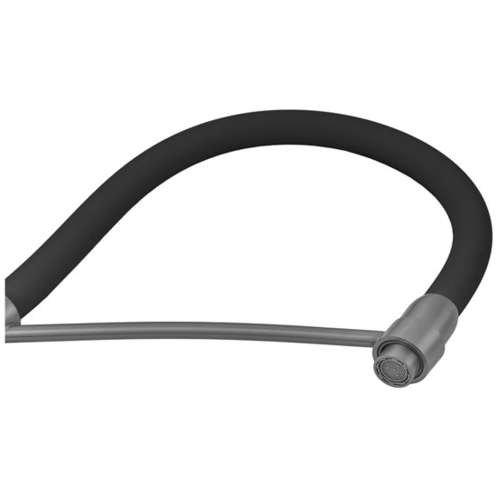 Змішувач для кухні ZERIX FUL-017 GRAPHITE REFL.BLACK із силіконовим виливом, із нерж.сталі SUS304 (колір графіт, вилив чорний) (ZX5995)