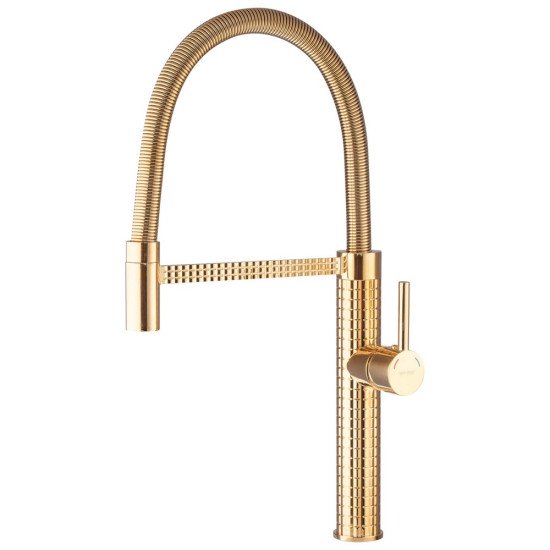 Смеситель для кухни Mixxus Premium Spark 017 GOLD (MI6972)