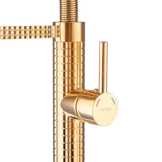 Смеситель для кухни Mixxus Premium Spark 017 GOLD (MI6972)