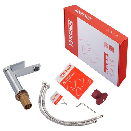 Змішувач для умивальника Koer KB-10028-01 (KR5289)