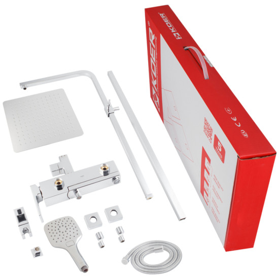 Душевая колонна со смесителем Koer KB-56009-01 (Цвет хром) (KR3506)