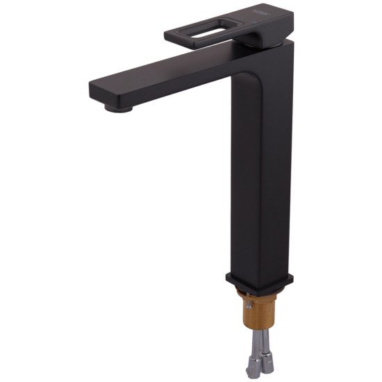 Смеситель для умывальника Koer KB-11009-05 высокий (Цвет черный) (KR3501)