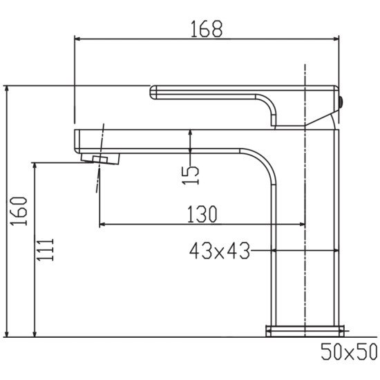 Смеситель для умывальника KOER KB-10009-12 (Цвет матового золота) (KR5977)