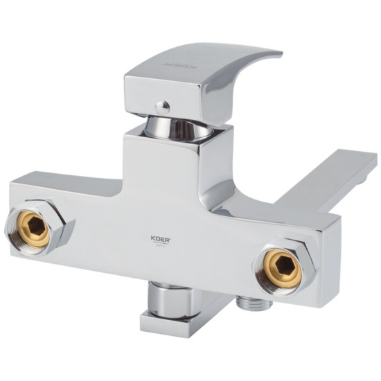 Смеситель для ванны с длинным изливом Koer KB-42007-01 (Цвет хром) (KR3456)